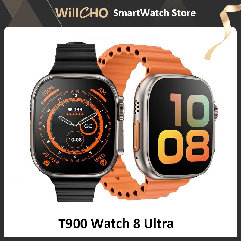 2022 T900 Ʈ Ʈ ġ ø 8 1:1 ̽ HD ũ   Smartwatch  ȭ µ  IP68 